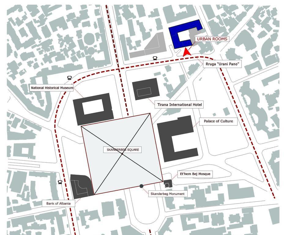 Urban Rooms Тирана Екстериор снимка
